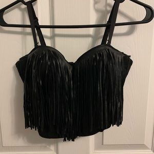 Fringe crop top